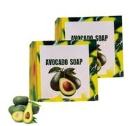 Avocado Soap for Skin, Handmade AvocadoSoap Bar,Avocado Nourishing Soap,AvocadoOil Cleansing Soaps,Moisturizing SoapBar for Women Men - 100g (2)