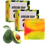 Avocado Soap - Handmade A-vocado Soap, Natural Avocado Oil Cleansing Bar For Face, Body, Hands, Organic AvocadoSoap, A-vocado Nourishing Soaps, 100g (3)