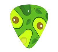 Avocado su cibi e bevande verdi,12 pezzi di plettri per chitarra, 3 plettri di diverso spessore per chitarra acustica, basso, ukulele