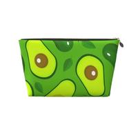 Avocado Su Cibi E Bevande Verdi, Borsa per il trucco Borsa per cosmetici Borsa da toilette da viaggio portatile Borsa da toilette