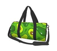 Avocado Su Cibi E Bevande Verdi, Borsone da viaggio di grande capacità Borsa rotonda Borsa da viaggio sportiva Borsa da viaggio Borsa da fitness