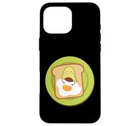 Avocado-Toast Egg Sandwich Avo Pane Carino Kawaii Avocado Custodia per iPhone 16 Pro Max