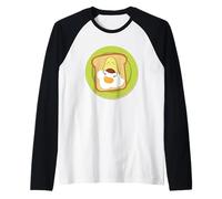 Avocado-Toast Egg Sandwich AVO Pane Carino Kawaii Avocado Maglia con Maniche Raglan