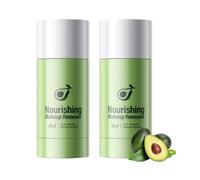 Avocado & Vitamina E Balsamo detergente struccante Stick - 2 in 1 formato da viaggio solido detergente viso e idratante, rimuove delicatamente trucco impermeabile per viso e occhi, non comedogenico. 2