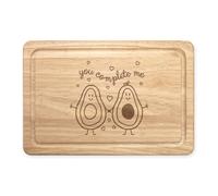 Avocado You Complete Me Rettangolare Tagliere di Legno - Funny Valentines Giorno
