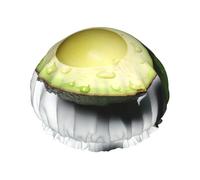Avocado2 - Cuffia da doccia da donna, riutilizzabile, grande, ad asciugatura rapida, per capelli lunghi e corti