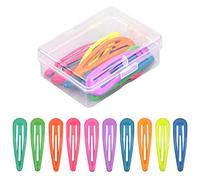 AvoDovA 10 Pz Fermagli per Capelli Bambina, Fluorescente Mollette per Capelli 5 cm, Fermagli Capelli a Scatto, Mollette per Capelli per Ragazze, Bambina, 3, 4, 5, 6, 7, 8 Anni