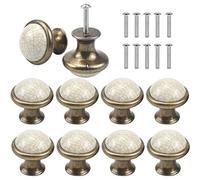 AvoDovA 10PCS Ceramica Pomelli per Porta, 33MM Vintage Pomolo per Maniglia, Manopole per Mobili da Cucina Pomelli per Mobili, Maniglia per Armadietto, Pomelli Per Cassetti Cucina Armadio Antichi