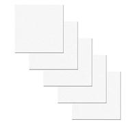 AvoDovA 5PCS Tele per Pittura in Cotone, 10 * 10cm Telaio Con Tela per Pittori, D'artista Intelaiate, Cartonate per Dipingere, Pannello di Pittura A Olio Cavalletto