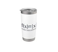 Avoid Negativity, Stay Positive Funny Math Bicchiere termico in acciaio inox doppia parete