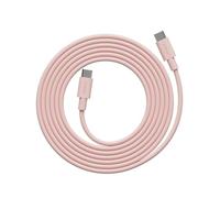 Avolt Cable 1 Cavo USB C a USB C - 2m Certificato MFi 60W Ricarica Rapida per Laptop Tablet, Smartphone - Silicone durevole e flessibile - Cavo di ricarica USB C dal design scandinavo (Rosa)