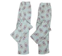 AVON 2 X Paia Pigiama Fleece Bambini Ragazze Verde Menta Stampa Gufo MRRP £16.99