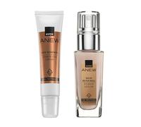 AVON Anew Platinum Duo Crema Giorno SPF20 e Notte | Duo Lifting al Collagene con Protinol | Idratante Anti Età Tonificante per Pelle Matura del Viso | 2x50ml