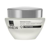 Avon Anew Sensitive+ Dual Collagen Cream 50 ml, adatta per pelli sensibili, contiene attivi lenitivi per aumentare il collagene, cruelty free
