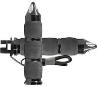 Avon Aria Imbottite Riscaldato Grips Anodizzato Nero 3-Ring Punta