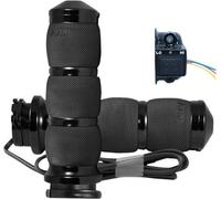 Avon Aria Imbottite Riscaldato Grips - Nero Anodizzato Moto Strada Bicicletta