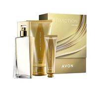 AVON Attraction Set di profumi con Eau de Parfum 50 ml, lozione per il corpo 150 ml e crema per le mani 30 ml, in confezione regalo
