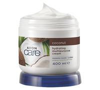 Avon Care, Crema idratante multiuso viso, mani e corpo Restoring Moisture con olio di cocco, 400 ml
