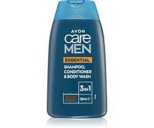 Avon Care Men Essential shampoo, balsamo e gel doccia 3 in 1 200 ml