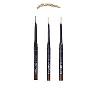 Avon, confezione da 3 matite retrattili Micro Fine Brow, colore marrone scuro sostituisce Glimmerstick per sopracciglia, non c'è bisogno di affilare.