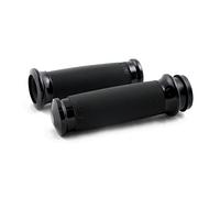 AVON CUSTOM CONTOUR MANOPOLE MOTO PER HARLEY DAVIDSON 2008-2021 GRIPS, NERO ANODIZED SOLO CON ACCELERATORE ELETTRONICO