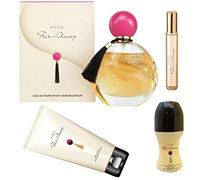 Avon Far Away Eau de Parfum 50 ml + Crema Soufflé per il Corpo 150 ml + Deodorante Roll-On 50 ml + Mini Profumo Roll-On 10 ml + Scatola Regalo Decorativa