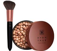 Avon Glow Bronzing Pearls & Face Brush - Sunkissed fredda o calda bronzo paralume