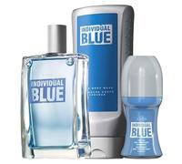 AVON Individual Blue - Set di 3 fragranze maschili, fresche, blu