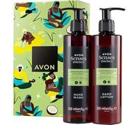 AVON Senses Essence Lemongrass & Coconut - Set regalo lozione manuale e sapone per le mani, 2 pezzi