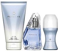 Avon Set Perceive EDP Spray, lozione per il corpo e deodorante roller
