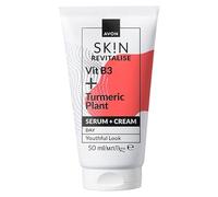 Avon Sk!n Revitalise Siero e crema con Vit. B + curcuma, tubetto da 50 ml