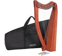 Avora Arpa Celtica 19 corde in mogano - artigianale con borsa, chiavi di accordatura, diatonica in Mi Bemolle Maggiore, accordatori fini, meccanismo a ganci, leggera e compatta.
