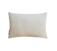 Avorio Decorativo Fodera per cuscino lombare 30x55 cm | Set di 2 Moderno Velluto Fodera per cuscino A strisce | Velluto a coste di lusso Federe per divano, camera da letto, soggiorno - Ivory Grooved