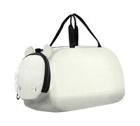 Avorio Tinta Unita Puro Plain Palestra Duffel Bag con Scomparto Scarpe Multifunzionale Ginnastica Borsa Sportiva per Spiaggia Nuoto Borse Piscina Sport bolsas de viaje