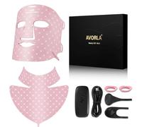 Avorla Maschera di bellezza con luce LED - terapia della luce infrarossa terapia della luce rossa ha condotto la luce del viso Fotoni Cura della pelle del viso Rughe ridurre la luce del viso anti-acne