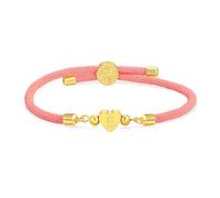 Avotto Braccialetto con iniziali per ragazze, 4-18 anni, regalo per ragazze di compleanno dorato lettera A-Z cuore amore braccialetto adolescente per ragazze braccialetto regolabile regalo di
