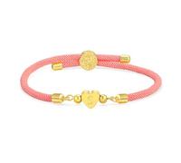 Avotto Braccialetto con iniziali per ragazze, 4-18 anni, regalo per ragazze di compleanno dorato lettera A-Z cuore amore braccialetto adolescente per ragazze braccialetto regolabile regalo di