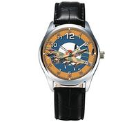 Avro Lancaster British RAF WW-II Bomber Dam Busters Squadron Arte Commemorativa Orologio da Polso