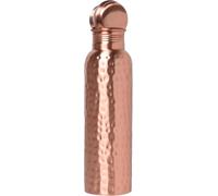 Avs Stores ® - Bottiglia dell'acqua in puro rame martellato al 100%, capacità 100 ml, formato da viaggio, con i benefici ayurvedici per la salute.