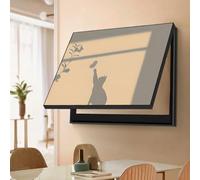 AVSMGP Copri Contatore Elettrico Interno, Quadro Copri Cassaforte- Copertura per Scatole degli Interruttori A Parete per Soggiorno, Casa, Ufficio, Senza Fori,G,17.8″×13.8″/45×35CM