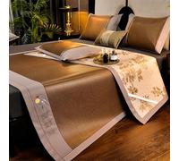 AVSMGP J,200 * 220cm, Tappetino Da Letto in Bambù Con 1 O 2 Federe, Tappetino Rinfrescante Per Letto Queen Size - Per Dormitori Scolastici E Famiglie