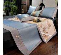 AVSMGP K,120 * 200cm, Tappetino Da Letto in Bambù Con 1 O 2 Federe, Tappetino Rinfrescante Per Letto Queen Size - Per Dormitori Scolastici E Famiglie