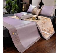 AVSMGP O,200 * 220cm, Tappetino Da Letto in Bambù Con 1 O 2 Federe, Tappetino Rinfrescante Per Letto Queen Size - Per Dormitori Scolastici E Famiglie