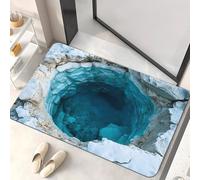 AVSMGP Tappeti con Illusione Ottica 3D, Tappeto in Fango Diatomeico Ad Asciugatura Rapida - per Ufficio, Soggiorno, Pavimento, Interno, Esterno, Ingresso,G,30 * 40CM/11.81 * 15.7INCH