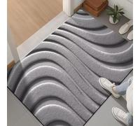 AVSMGP Tappetino Magico Con Illusione Ottica 3D - Tappeti Shanchuan Design - Tappeto Da Bagno in Velluto Color Tortora Super Morbido - Per Bagno E Uso Interno/Esterno,S,2'0"x3'0"/60x90cm