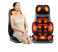 AVSMGP Tappetino Massaggiante per Tutto Il Corpo con Calore - Cuscino Massaggiante con 3 modalità Principali - Massaggiatore Shiatsu per Schiena A 10 Nodi per Dolori A Spalle E Collo