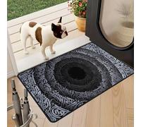 AVSMGP Tappeto 3D Rune Vortex Halloween - Tappeto Illusion Magic Circle Tappetino Antiscivolo Morbido Per Ingresso, Bagno, Scale, Sala Giochi, Soggiorno, Decorazioni Per Feste,C,60×90CM/23.62×35.4"