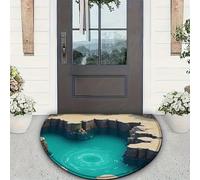 AVSMGP Tappeto Con Illusione Ottica 3D - Effetto "Buco Nel Pavimento" Zerbino Antiscivolo E Lavabile- Materiale Morbido E Spesso in Velluto Per Ingresso E Soggiorno,G,60×90CM/2'7" x 1'8"