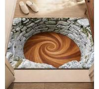 AVSMGP Tappeto Creativi Con Illusione Ottica 3D, Tappetino Antiscivolo A Pelo Corto Per Interni Ed Esterni - Ideali Per Arredamento Domestico, Sala Giochi, Cortile E Patio,F,120×180CM/5'10" x 3'11"