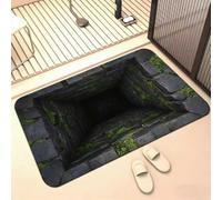 AVSMGP Tappeto Creativi Con Illusione Ottica 3D, Tappetino Antiscivolo A Pelo Corto Per Interni Ed Esterni - Ideali Per Arredamento Domestico, Sala Giochi, Cortile E Patio,D,120×160CM/5'3" x 3'11"